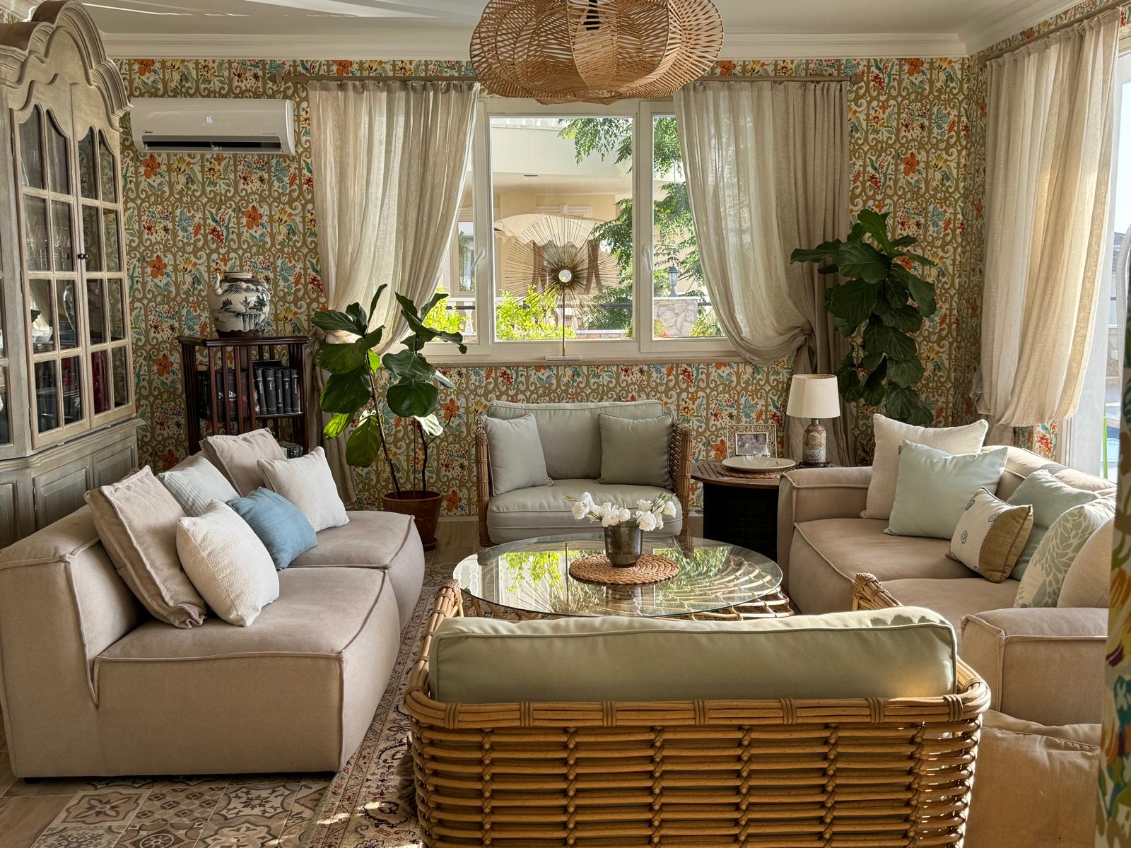 Living room with sofas